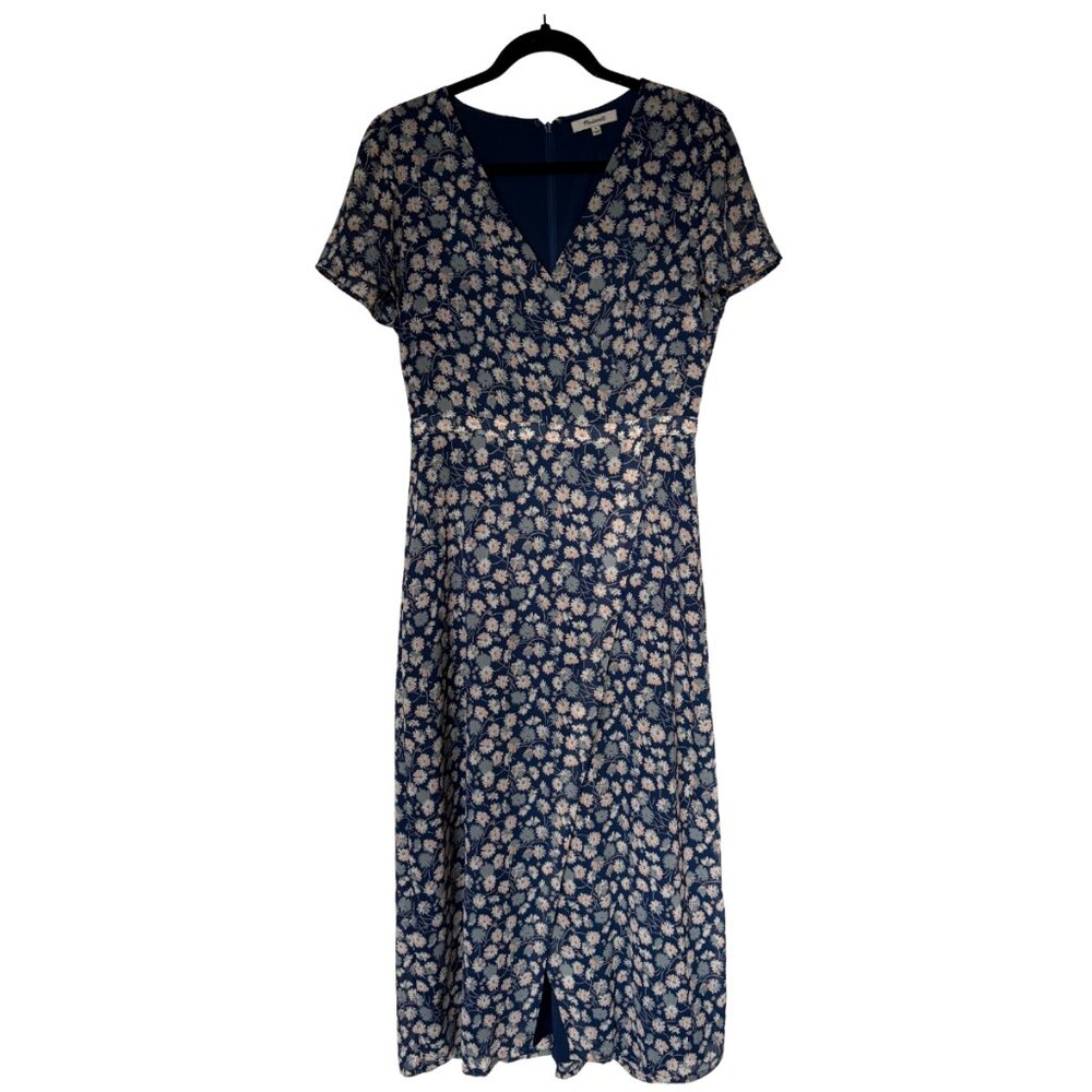 Madewell | Wrap Front Midi Dress - French Floral - Size 4